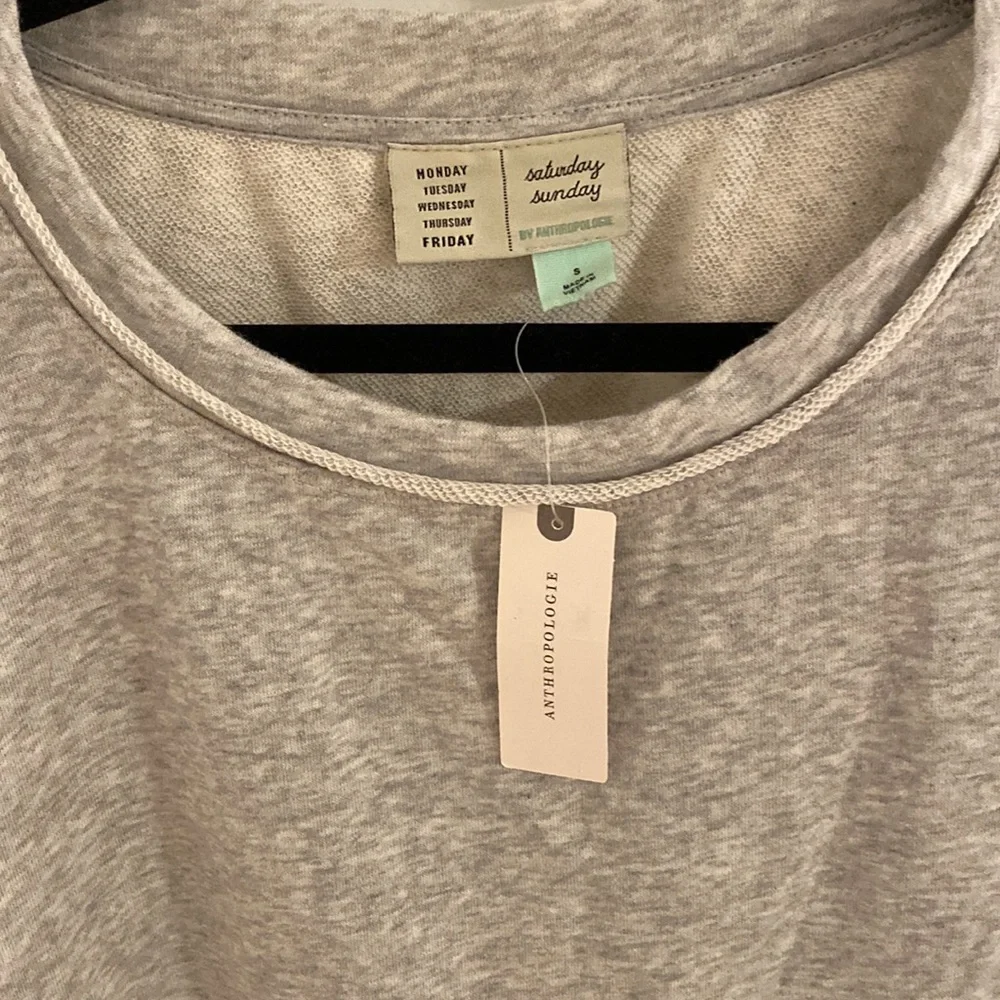 Anthropologie peplum sweatshirt top - Picture 3 of 5
